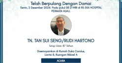 Viral legenda bulu tangkis dunia, Rudy Hartono dikabarkan meninggal dunia. (Sumber: )