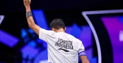 Ungkapan Jonatan Christie ingin bertemu Viktor Axelsen di BWF World Tour 2024. (Sumber: X/INABadminton)