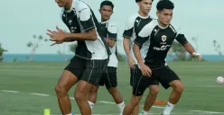 Latihan porsi berat diberikan pada pemain Timnas sebagai upaya peningkatan kondisi fisik jelang ASEAN Cup 2024.
 (Sumber: X/ Timnas Indonesia)