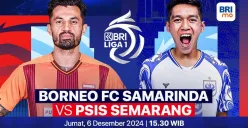 Streaming pertandingan antara Borneo FC Samarinda vs PSIS Semarang di pekan ke-13 Liga 1 2024-2025.  (Sumber: Vidio)