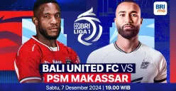 Link live streaming pertandingan Bali United vs PSM Makassar, pada pekan ke-13 Liga 1 2024-2025.  (Sumber: Vidio)