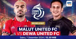 Link live streaming pertandingan Malut United vs Dewa United, pada pekan ke-13 Liga 1 2024-2025.  (Sumber: Vidio)