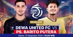 Link live streaming pertandingan Dewa United vs Barito Putera, pada pekan ke-14 Liga 1 2024-2025. (Sumber:  | Foto: Vidio)