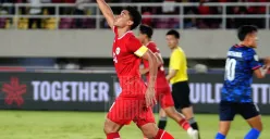 Kapten Timnas Indonesia, Muhammad Ferrari mencetak dua gol ke gawang Laos di laga Grup B Piala AFF 2024. (Sumber: Instagram @timnasindonesia)