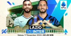 Info live streaming Lazio vs Inter Milan. (Sumber: Vidio)