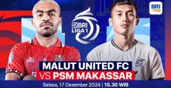 Link live streaming pertandingan Malut United vs PSM Makassar, pada pekan ke-15 Liga 1 2024-25. (Sumber:  | Foto: Vidio)