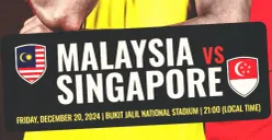 Pakai link live streaming ini untuk saksikan pertandingan Piala AFF 2024 antara Malaysia vs Singapura. (Sumber: X/ aseanutdfc)