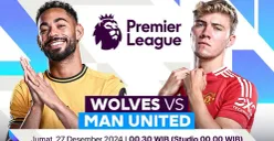 Preview, Head to Head dan Link Live Streaming Wolverhampton vs Manchester United. (Sumber: Vidio)