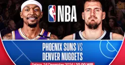 Link live streaming Phoenix Suns vs Denver Nuggets. (Sumber: Vidio)