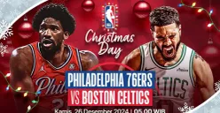 Link live streaming Philadelphia 76ers vs Boston Celtics. (Sumber: Vidio)