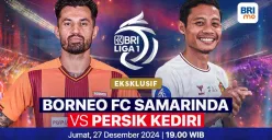 Link live streaming pertandingan Borneo FC vs Persik Kediri, pada pekan ke-17 Liga 1 2024-25. (Sumber:  | Foto: Vidio)