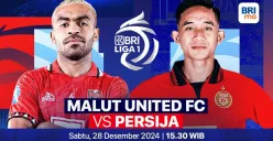 Link live streaming pertandingan Malut United vs Persija, pada pekan ke-17 Liga 1 2024-25. (Sumber:  | Foto: Vidio)