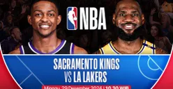 Link live streaming Sacramento Kings vs LA Lakers. (Sumber: Vidio)