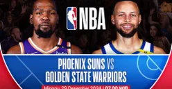 Link live streaming NBA, Phoenix Suns vs Golden State Warriors. (Sumber: Vidio)