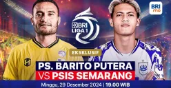 Link live streaming pertandingan Barito Putera vs PSIS Semarang, pada pekan ke-17 Liga 1 2024-25. (Sumber:  | Foto: Vidio)