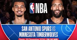 Link live streaming San Antonio Spurs vs Minnesota Timberwolves. (Sumber: Vidio)