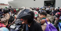 Pemprov DKI Jakarta menyediakan mudik gratis angkutan laut menuju Kepulauan Seribu saat Lebaran 2026. (Sumber: Poskota/Bilal Nugraha Ginanjar)