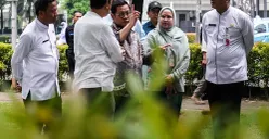Gubernur DKI Jakarta, Pramono Anung, meninjau langsung kesiapan Taman Ayodia di Kebayoran Baru, Jakarta Selatan, Jum'at, 11 April 2025. (Sumber: Poskota/Bilal Nugraha Ginanjar)