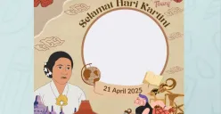 Twibbon Hari Kartini gratis yang bisa digunakan masyarakat. (Sumber: twibbonzie/Rizal Permana)