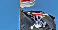 Pengibaran bendera One Piece dilarang oleh tokoh politik. (Sumber: TikTok/@agustacrisna118)