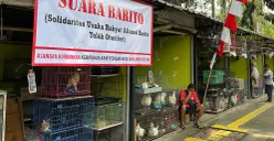 Suasana di Pasar Barito, Kebayoran Baru, Jakarta Selatan, sejumlah pedagang masih bertahan pada pindah, Minggu, 3 Agustus 2025. (Sumber: POSKOTA | Foto: Pandi Ramedhan)
