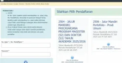Simak pengumuman hasil seleksi mandiri Universitas Islam Negeri (UIN) Raden Mas Said Surakarta tahun 2025. (Sumber: siakad.uinsaid.ac.id)