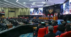 Suasana Rapat Paripurna DPRD DKI Jakarta di kawasan Kebon Sirih, Jakarta. (Sumber: Dok. Sekretariat DPRD DKI)