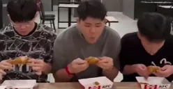 Kreator Malaysia bikin prank ke tunawisma pakai tulang ayam (Sumber: TikTok/Nasir Seligi)