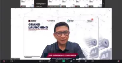 EVP Telkom Regional II Edie Kurniawan memberikan sambutan pada acara peluncuran program Kunjungan Industri Digital 2025. (Sumber: Dok. Telkom)