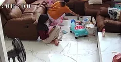 Anak pasangan Afifah Riyad dan Derry Fransakti, yang bernama Victory Ravensun F, diduga menjadi korban kekerasan oleh baby sitter (Sumber: Instagram/@afifahriyad)
