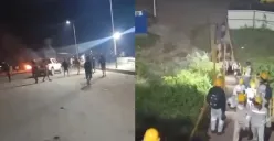 Tangkap layar puluhan orang bersenjata tajam melakukan aksi anarkis dan penjarahan aset PT Indonesia Morowali Industrial Park (IMIP) pada Kamis malam, 8 Agustus 2025.