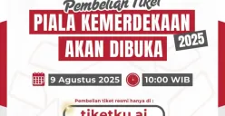 Link dan cara beli tiket Piala Kemerdekaan 2025. (Sumber: Instagram/@official.pialakemerdekaan)