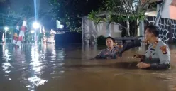 Kondisi Perumahan Sawangan Asri, RT 04/RW 09 Kelurahan Sawangan Baru, Kecamatan Sawangan, Kota Depok, tergenang banjir, Sabtu, 9 Agustus 2025. (Sumber: Dok. Polsek Bojongsari)