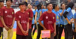 Pembukaan babak kualifikasi cabor bola voli Porprov XV/2026 Jawa Barat di GOR Patriot Candrabhaga, Senin, 11 Agustus 2025. (Sumber: Humas Pemkot Bekasi)