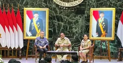 Wakil Gubernur Jakarta, Rano Karno saat menyampaikan sambutan pada Acara JITEX 2025 di Balai Kota Jakarta, Selasa, 12 Agustus 2025. (Sumber: Poskota/Muhammad Tegar Jihad)