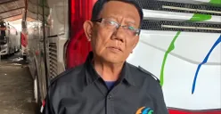 Pengurus Bus PO Pariwisata Metropolitan, Tatang. Nurpini Aulia Rapika (Sumber: POSKOTA | Foto: Nurpini Aulia Rapika)