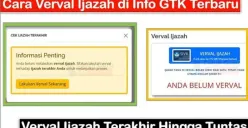 Batas waktu verval ijazah PPG Guru Tertentu 2025 dan cara verifikasi di Info GTK. (Sumber: YouTube/Calon Guru)