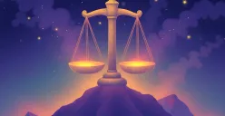 Ilustrasi zodiak Libra. (Sumber: Freepik)