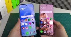 Desain depan Infinix Hot 60 Pro dengan gradasi warna biru yang minimalis dan elegan. (Sumber: Youtube/@HpBae)