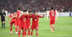 Potret para pemain Timnas Indonesia melakukan selebrasi usai mencetak gol. (Sumber: PSSI)