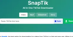 Ilustrasi SnapTik, platform download video TikTok tanpa watermark. (Sumber: SnapTik)