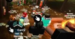 Contoh karakter pemain saat memasuki salah satu game di Roblox (Sumber: Youtube/@Finn Gaming)