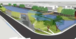 Desain revitalisasi Kalimalang di Bekasi yang diharapkan menjadi ikon wisata baru Jawa Barat. (Sumber: Dok/Humas Pemprov Jabar)