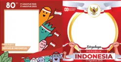 Twibbon HUT RI ke-80 tahun 2025 menjadi simbol semangat kemerdekaan di era digital, mempersatukan bangsa lewat ruang media sosial. (Sumber: Poskota/Yusuf Sidiq)
