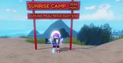 Gunung Prau salah satu gunung di Roblox yang ramah pemula. (Sumber: YouTube/Lania)