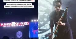 Viral di medsos, Awan .Feast tegur aparat yang lakukan tindakan represif kepada penonton yang sedang moshing di konser R-I 2025. (Sumber: Instagram)