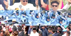 Potret suasana HUT RI saat lagu viral Tabola Bale jadi hiburan di Istana Negara. (Sumber: YouTube/Sekretariat Presiden)