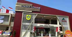 Bentuk baru Pasar Citayam yang diresmikan pada Minggu, 17 Agustus 2024. (Sumber: POSKOTA | Foto: Giffar Rivana)