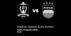 Tantangan tandang Persib di Jepara (Sumber: Instagram/@persib)