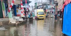Genangan banjir rob masih terjadi di Muara Angke, Penjaringan, Jakarta Utara, Selasa, 19 Agustus 2025. (Sumber: Dokumentasi RW 22 Muara Angke)